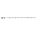 Italienische Bismark Pavé Kette, 925 Silber rhodiniert, 50cm - 4,11 Gramm