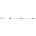 925 Silber rhodiniert Halskette ca. 43 cm mit 5 cm extender, ca. 4,96g