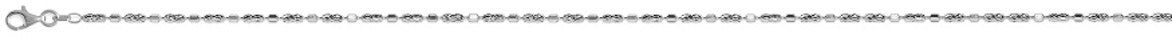 NEW TYPHOON DIAMOND ILLUSION BEAD 925 Silber rhodiniert Halskette ca. 40.5 cm + 5 cm Extender, ca. 5,32g