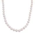 D'Joy Weiße Edison Perle (11-14 mm) Halskette ca. 50 cm 925 Silber vergoldet