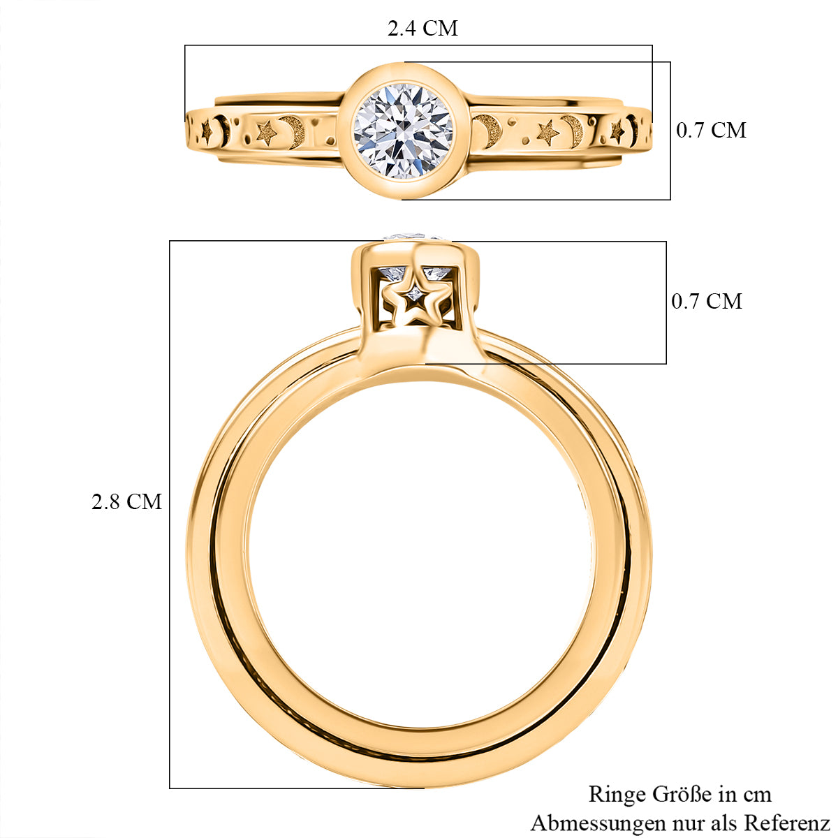 750 Gelbgold Vermeil