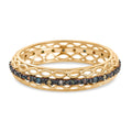 D'Joy Mehrfarbig Diamant Ring 925 Silber 750 Gelbgold Vermeil (Größe 20.00) ca. 0.15 ct