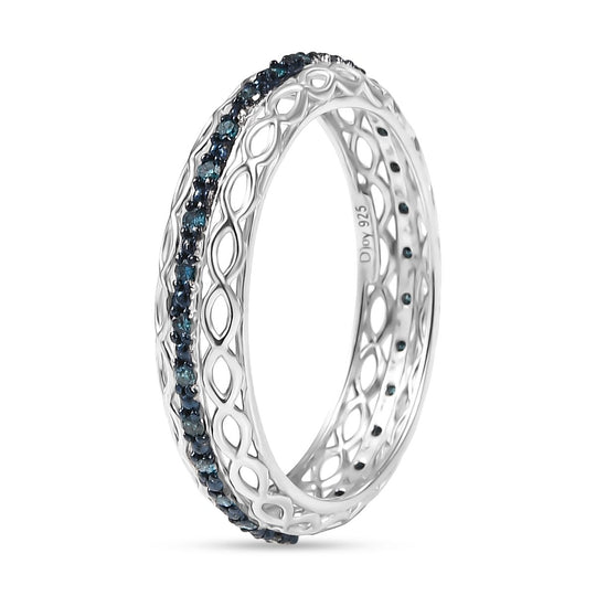 München Close Out - D'Joy Gelber Diamant Ring 925 Silber rhodiniert (Größe 18.00) ca. 0.15 ct