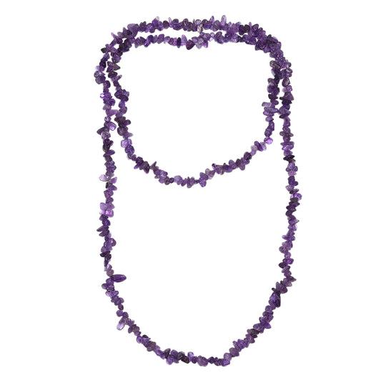 Afrikanischer Amethyst Halskette 76 cm ca. 157.00 ct