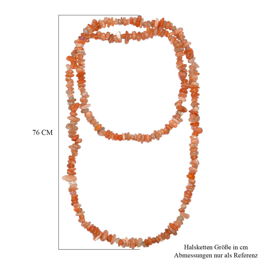 Sonnenstein Halskette 76 cm ca. 300.00 ct