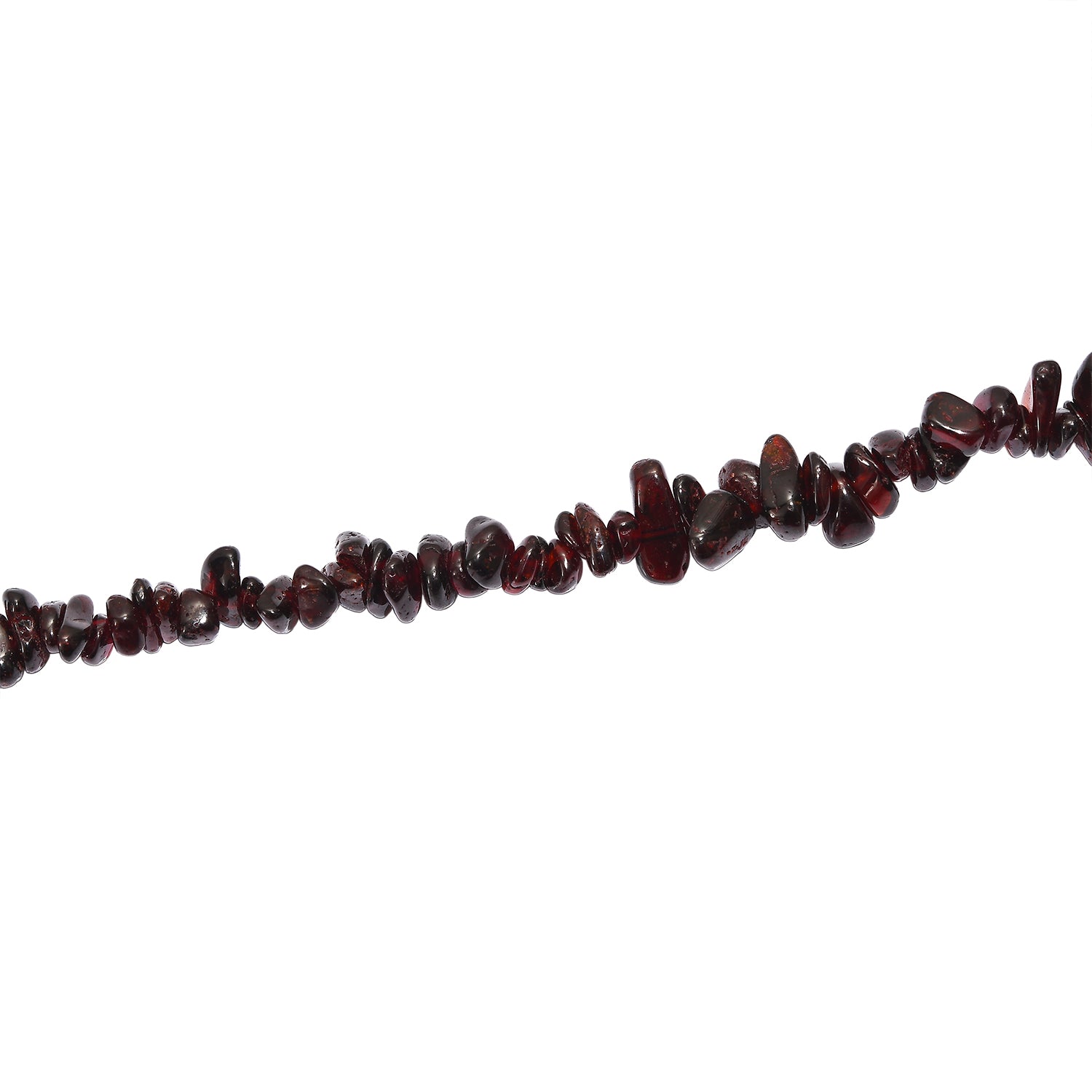 Roter Granat Halskette 76 cm ca. 409.00 ct