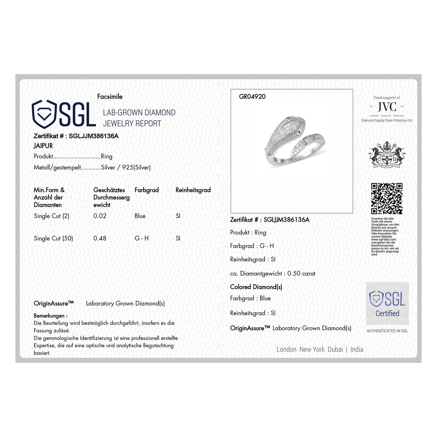 Rhodium-Überzug