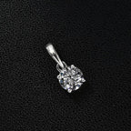 D'Joy Moissanit Anhänger 925 Silber platiniert ca. 0.46 ct