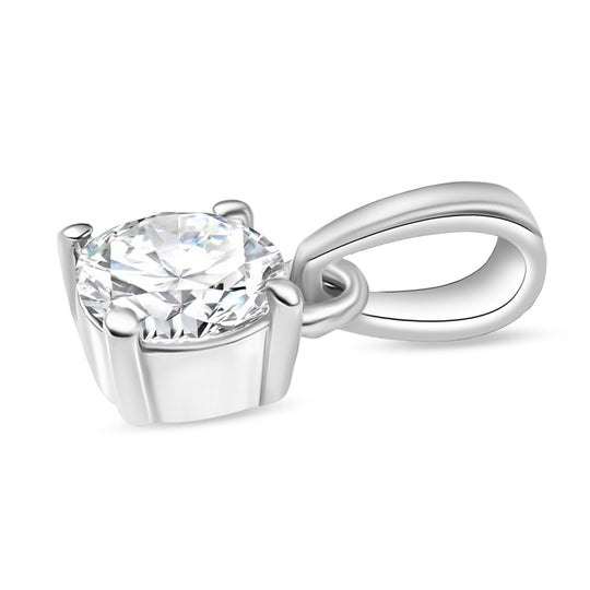 D'Joy Moissanit Anhänger 925 Silber platiniert ca. 0.46 ct