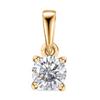 D'Joy Moissanit Anhänger 925 Silber vergoldet ca. 0.46 ct
