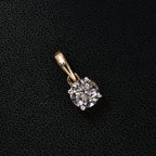 D'Joy Moissanit Anhänger 925 Silber vergoldet ca. 0.46 ct