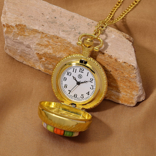 EXKLUSIVES ANGEBOT STRADA SPINNING Uhr Grünes Murano-Stil Glas mit Japanisches Uhrwerk 91.4 cm