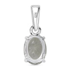 Prasiolith Anhänger 925 Silber rhodiniert ca. 1,20 ct.