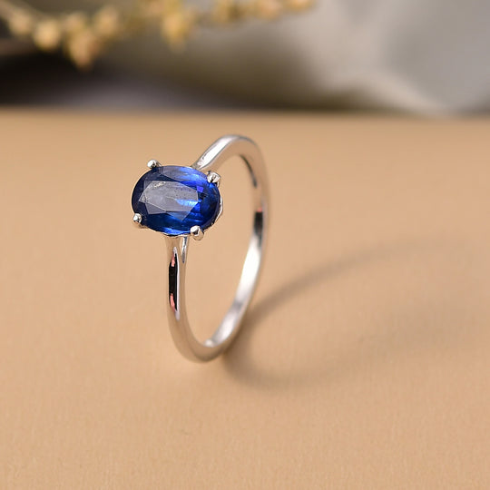 Kyanit Ring 925 Silber rhodiniert (Größe 21.00) ca. 1,67 ct