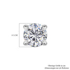 LUXURIANT DIAMOND - Lab Grown Diamant SI-GH Ohrringe 925 Silber rhodiniert ca. 0.25 ct