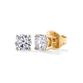 LUXURIANT SI-GH Labor Diamant Ohrringe, 925 Silber 750 vergoldet - 0,25 ct.