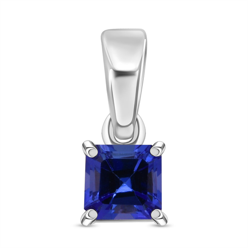 D'Joy AA Tansanit Anhänger 925 Silber rhodiniert (10-15 Werktage Lieferzeit) ca. 0,69 ct.