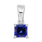 D'Joy AA Tansanit Anhänger 925 Silber rhodiniert (10-15 Werktage Lieferzeit) ca. 0,69 ct.