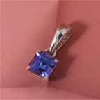D'Joy AA Tansanit Anhänger 925 Silber rhodiniert (10-15 Werktage Lieferzeit) ca. 0,69 ct.