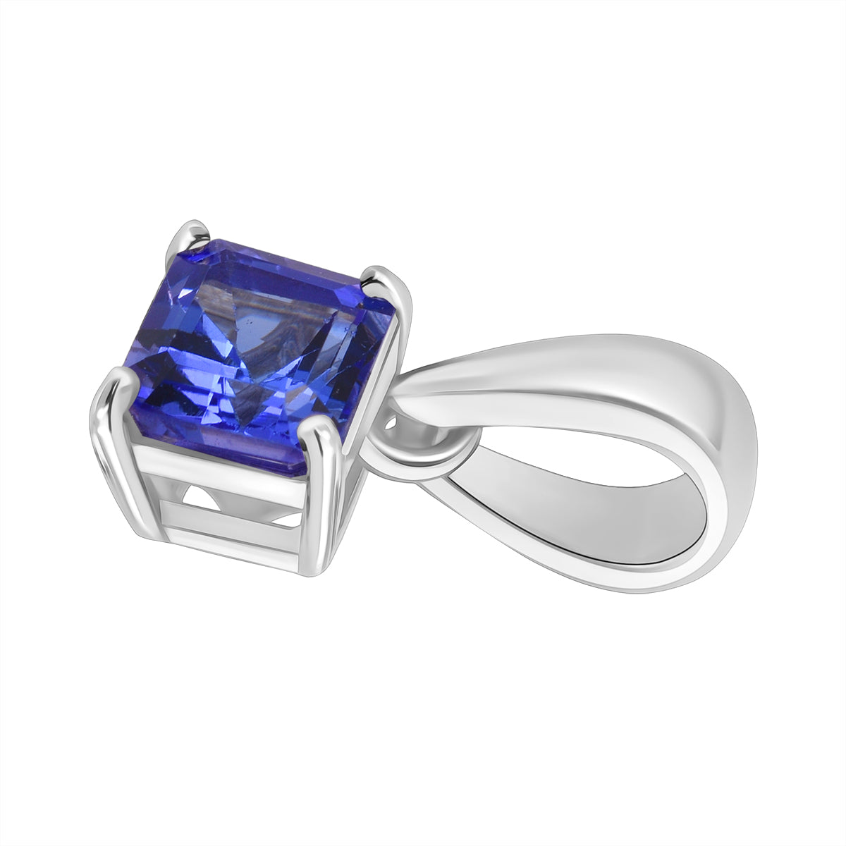 D'Joy AA Tansanit Anhänger 925 Silber rhodiniert (10-15 Werktage Lieferzeit) ca. 0,69 ct.