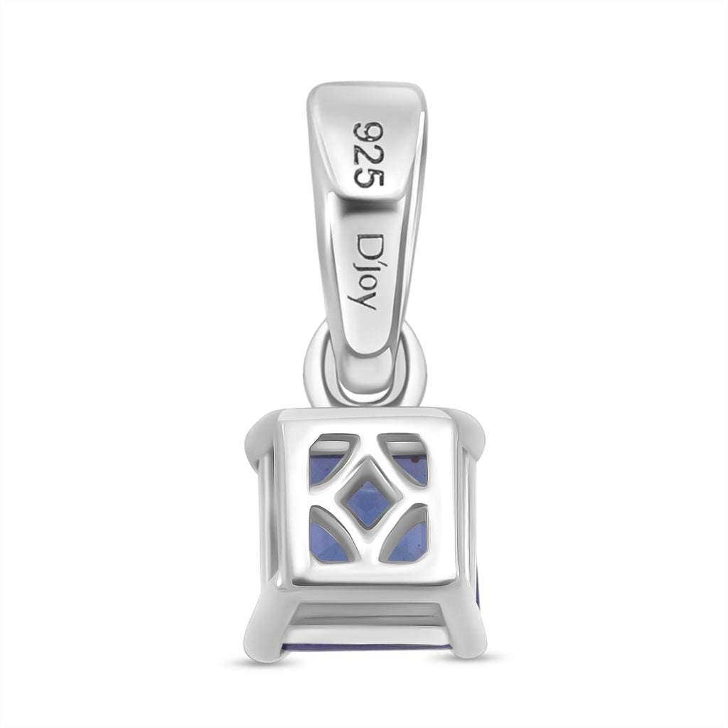 D'Joy AA Tansanit Anhänger 925 Silber rhodiniert (10-15 Werktage Lieferzeit) ca. 0,69 ct.