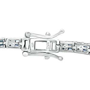 CULLINAN MINE - Blauer Diamant Armband ca. 18.5 cm 925 Silber Rhodiniert ca. 1.00 ct