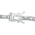 CULLINAN MINE - Blauer Diamant Armband ca. 18.5 cm 925 Silber Rhodiniert ca. 1.00 ct
