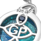 GP - Murano aus Italien, Weißer Zirkon Ohrringe 925 Silber rhodiniert