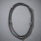 Terahertz Halskette ca. 40 cm Reiner Edelstahl Standard gelb vergoldet ca. 300.00 ct