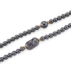 Terahertz Halskette ca. 40 cm Reiner Edelstahl Standard gelb vergoldet ca. 300.00 ct
