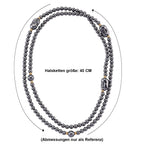 Terahertz Halskette ca. 40 cm Reiner Edelstahl Standard gelb vergoldet ca. 300.00 ct