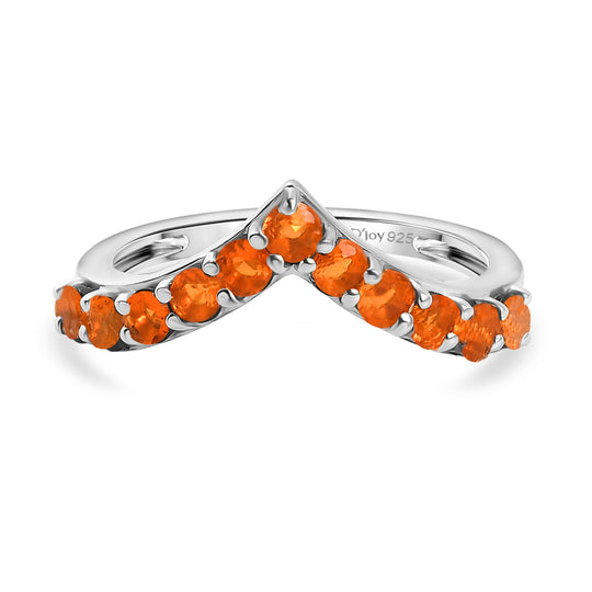 D'Joy Feueropal Ring 925 Silber rhodiniert (Größe 17.00) ca. 0,54 ct
