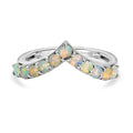 D'Joy Natürlicher, äthiopischer Welo Opal Ring 925 Silber rhodiniert (Größe 16.00) ca. 0,44 ct