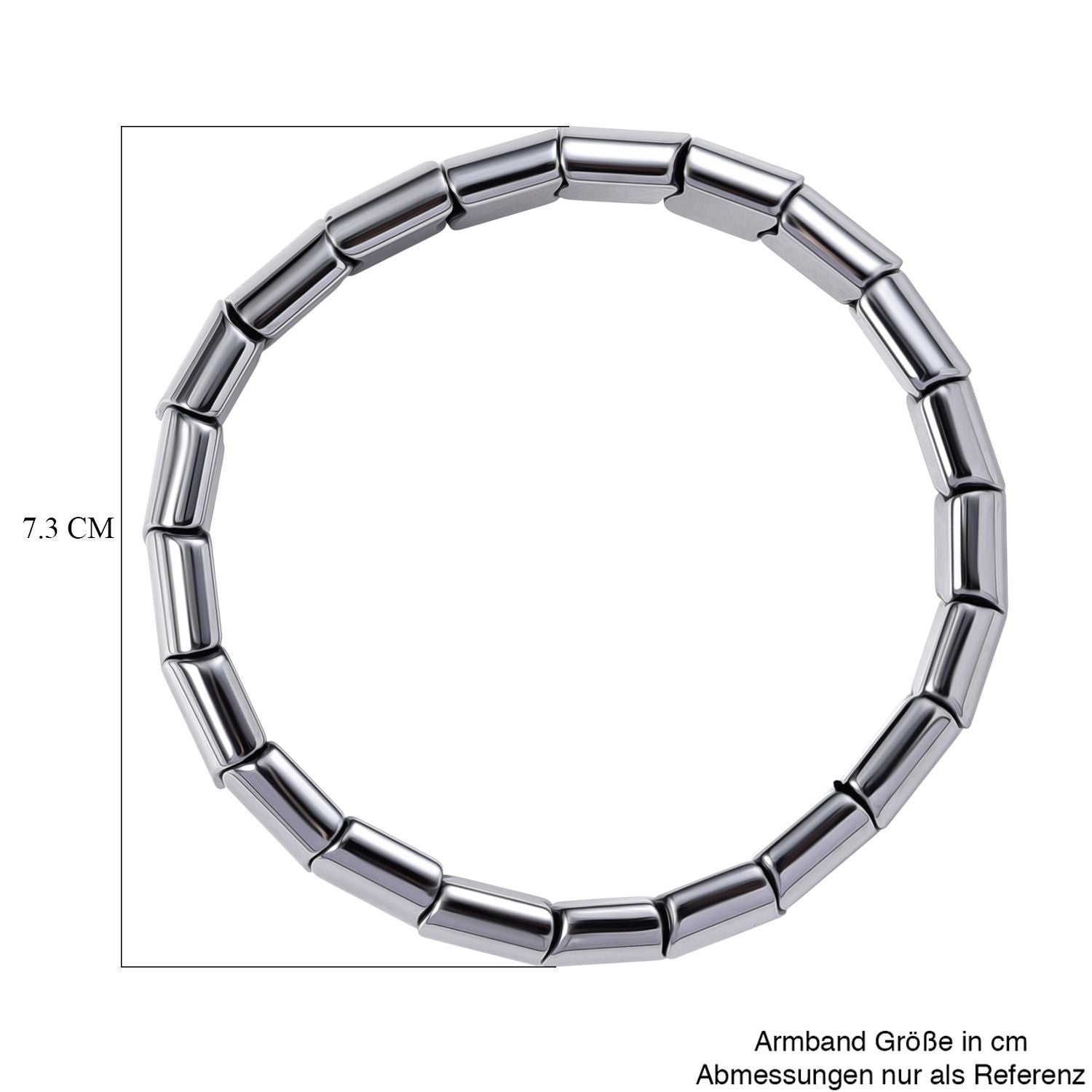 Terahertz Armband 18 cm ca. 120,00 ct.