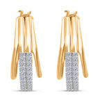 LUXURIANT DIAMOND - Lab Grown Diamant SI-GH SGL zertifiziert Ohrringe 925 Silber 750 Gelbgold Vermeil ca. 1,00 ct