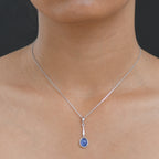 D'Joy AA Tansanit Anhänger 925 Silber rhodiniert ca. 2.27 ct
