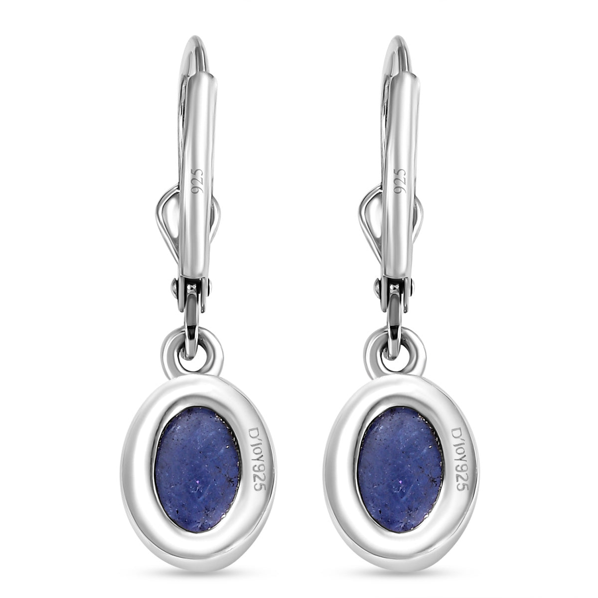 D'Joy AA Tansanit Ohrringe 925 Silber rhodiniert ca. 3.41 ct