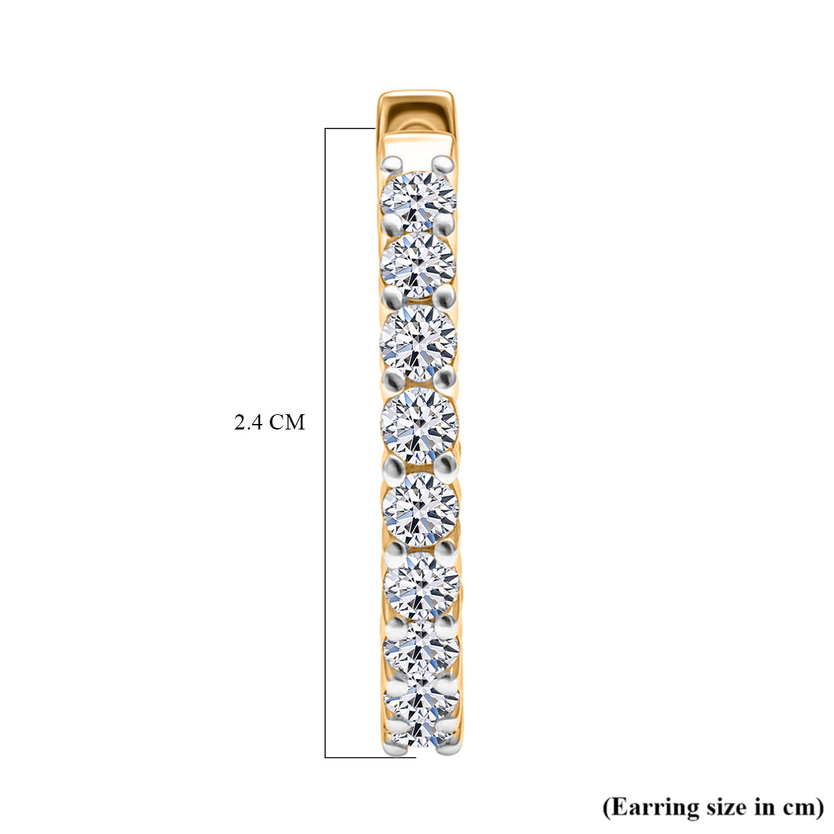 LUXURIANT DIAMOND - Lab Grown Diamant SI-GH Ohrringe 925 Silber 750 Gelbgold Vermeil ca. 2,00 ct.
