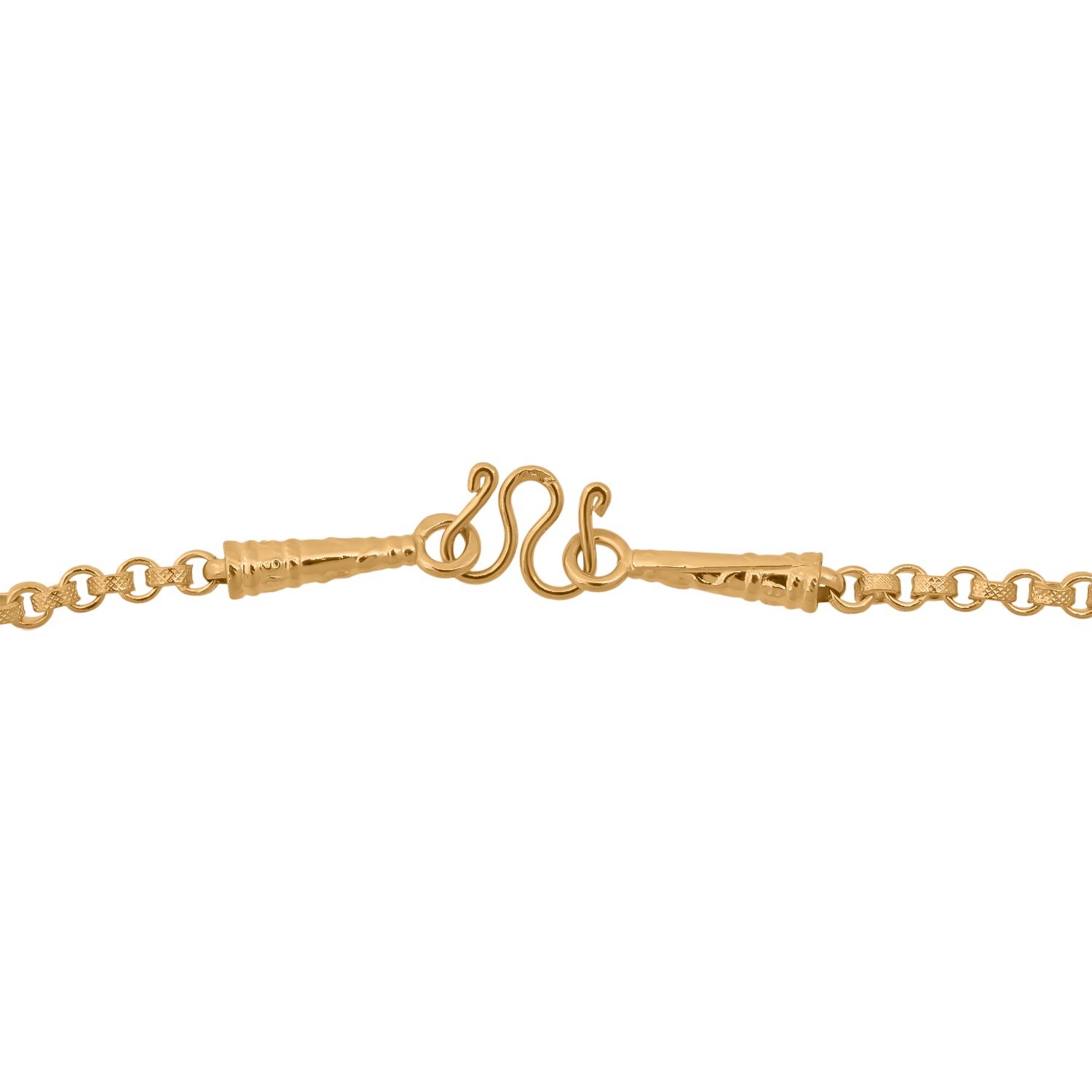 Erbskette in 965 Gelbgold, 45cm - 3,80 Gramm