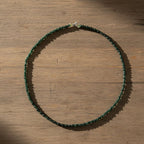 ALLE ERSTE MAL - D'Joy AAA Natürlicher Olmek Jadeit Halskette ca. 50 cm 925 Silber rhodiniert ca. 58.00 ct