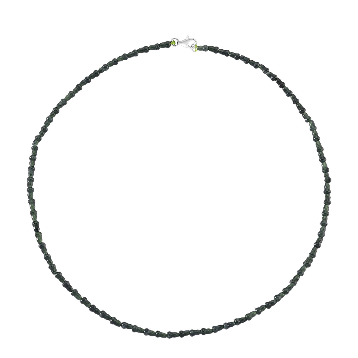 ALLE ERSTE MAL - D'Joy AAA Natürlicher Type-A Olmek Jadeit Halskette ca. 50 cm 925 Silber rhodiniert ca. 58.00 ct