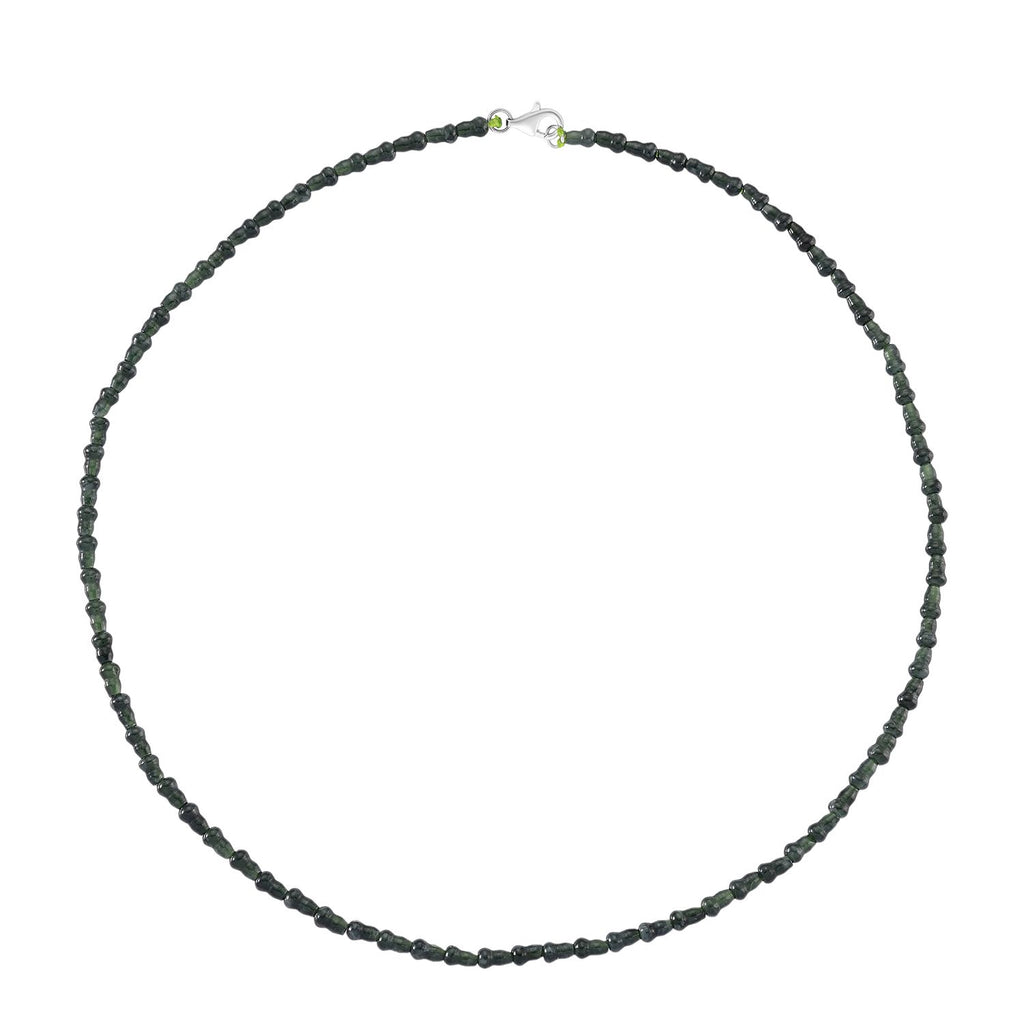 ALLE ERSTE MAL - D'Joy AAA Natürlicher Olmek Jadeit Halskette ca. 50 cm 925 Silber rhodiniert ca. 58.00 ct