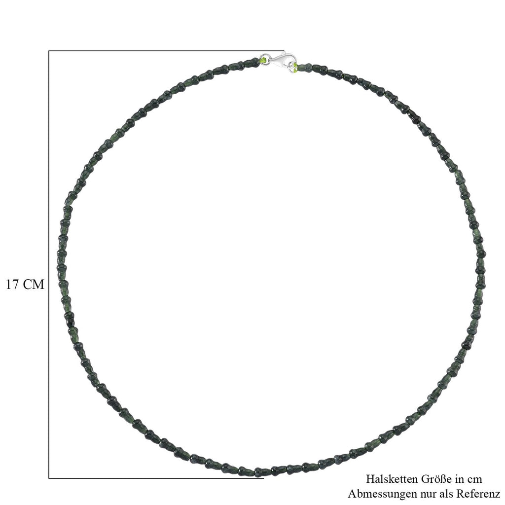ALLE ERSTE MAL - D'Joy AAA Natürlicher Olmek Jadeit Halskette ca. 50 cm 925 Silber rhodiniert ca. 58.00 ct
