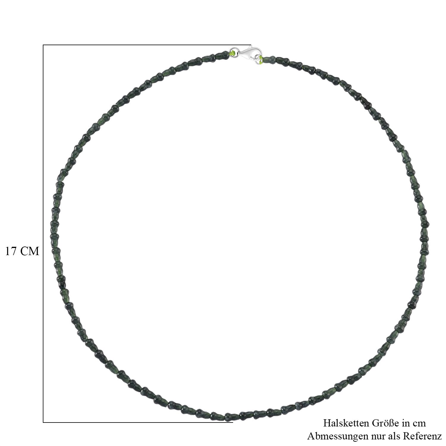 ALLE ERSTE MAL - D'Joy AAA Natürlicher Olmek Jadeit Halskette ca. 50 cm 925 Silber rhodiniert ca. 58.00 ct
