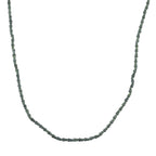ALLE ERSTE MAL - EXTREM SELTEN D'Joy AAA Natürlicher Olmek Jadeit Halskette ca. 50 cm 925 Silber rhodiniert ca. 58.00 ct
