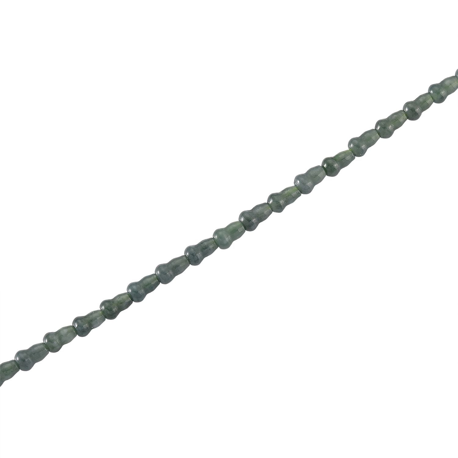 ALLE ERSTE MAL - EXTREM SELTEN D'Joy AAA Natürlicher Type-A Olmek Jadeit Halskette ca. 50 cm 925 Silber rhodiniert ca. 58.00 ct