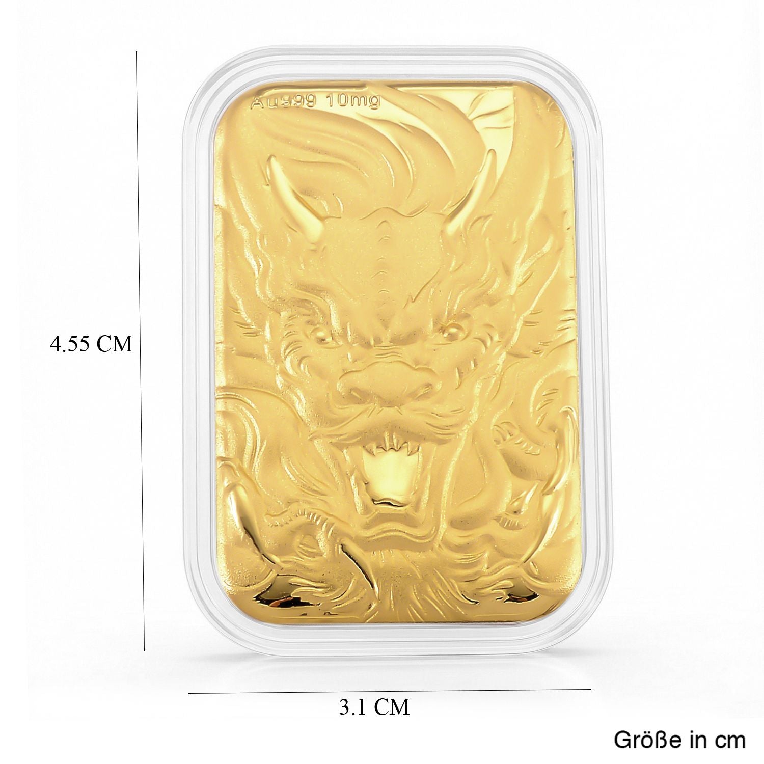 EXKLUSIVES GESCHENK - 999er Goldfolie mit Drache 10mg
