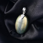 Feuer Labradorit Anhänger 925 Silber ca. 35.12 ct