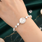 Weiße Süßwasser Perle Armband ca. 15.85 cm + 3.5 cm Extender, Nickelfreies Messing