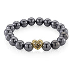 Terahertz Herz Armband ca. Flexibles cm Nickelfreies Messing ca. 130.00 ct